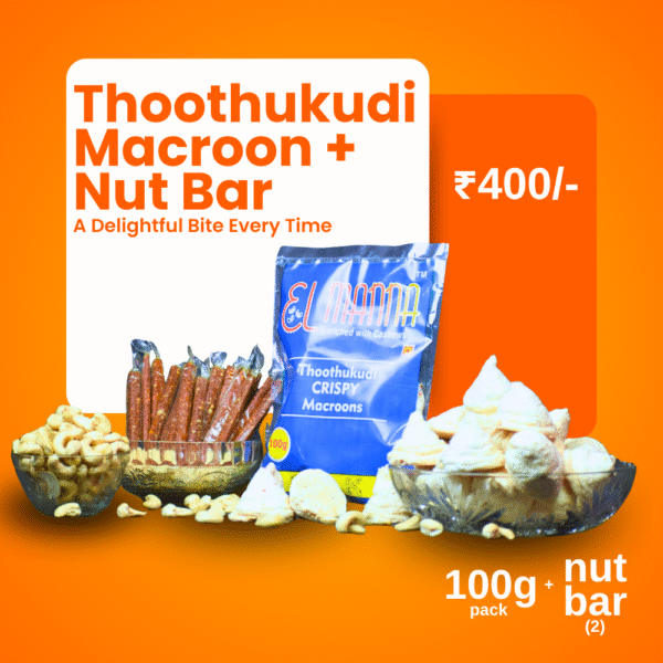 Thoothukudi Macaroon 100g and nut bar
